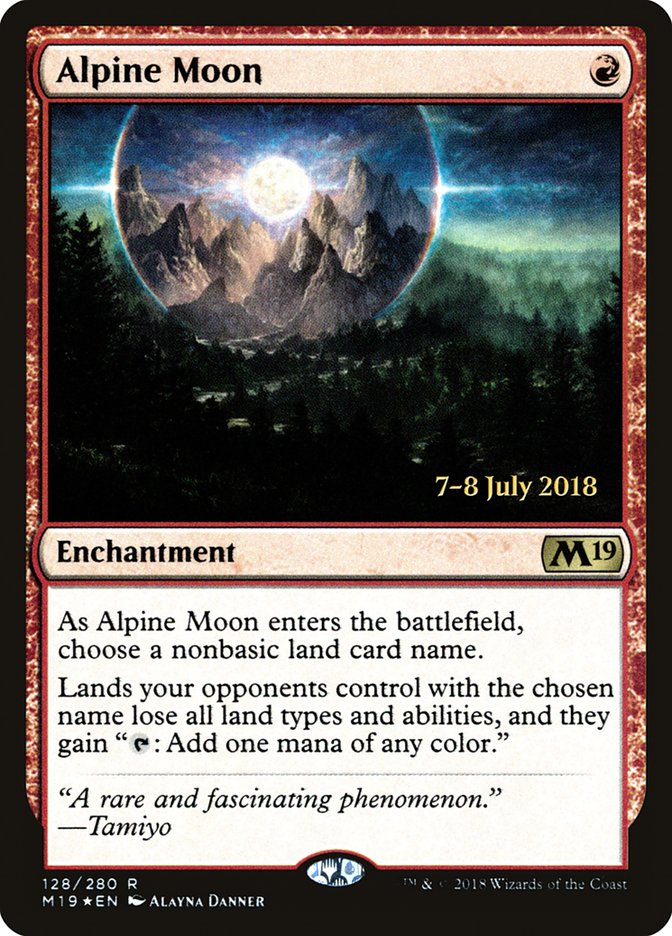 Alpine Moon [Core Set 2019 Prerelease Promos] | Kessel Run Games Inc. 