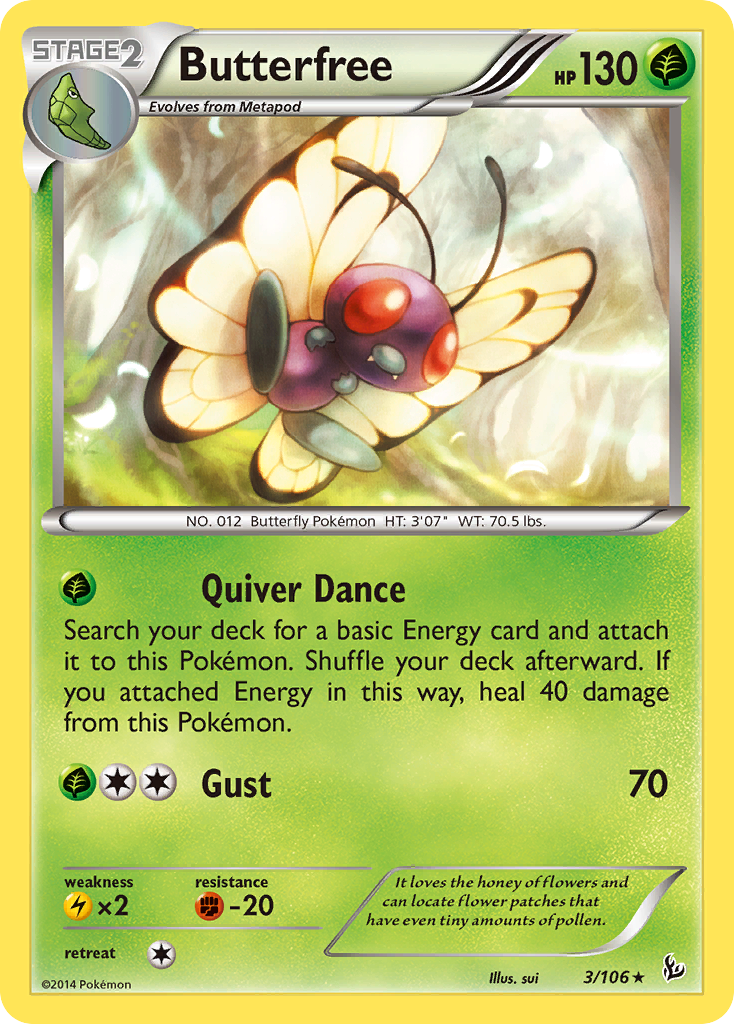 Butterfree (3/106) [XY: Flashfire] | Kessel Run Games Inc. 