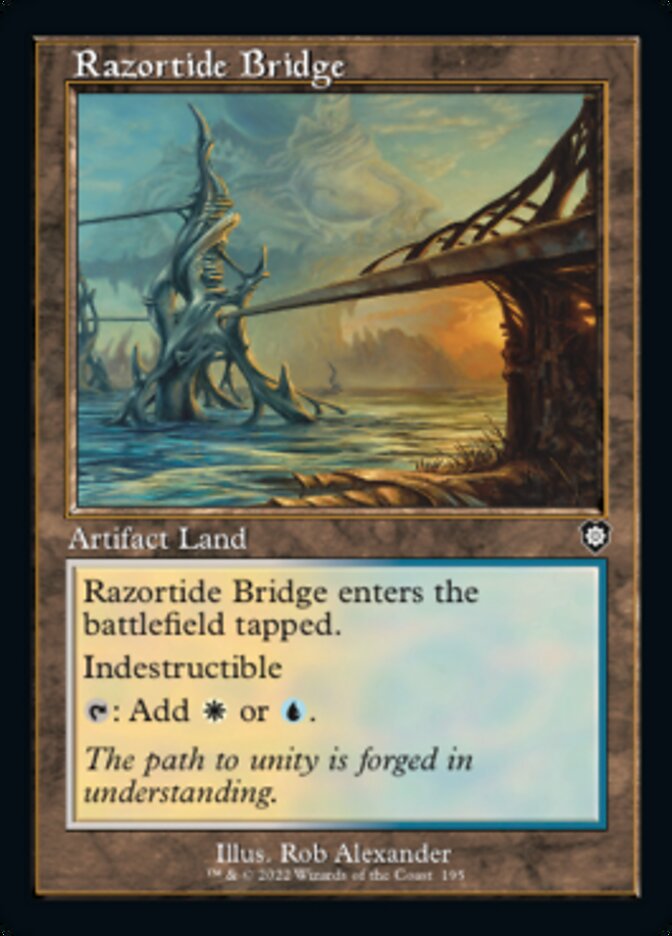 Razortide Bridge (Retro) [The Brothers' War Commander] | Kessel Run Games Inc. 