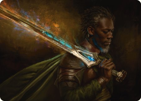 Anduril, Flame of the West Art Card [The Lord of the Rings: Tales of Middle-earth Art Series] | Kessel Run Games Inc. 