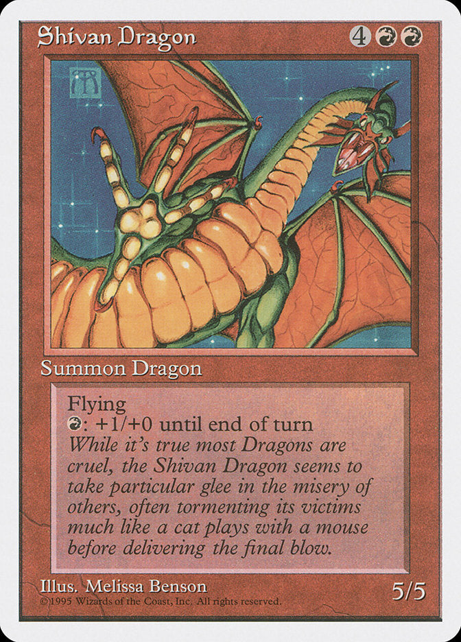 Shivan Dragon [Fourth Edition] | Kessel Run Games Inc. 