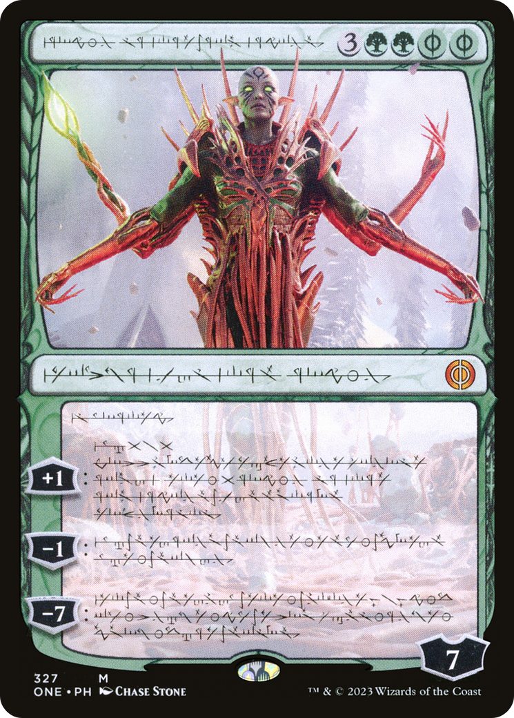 Nissa, Ascended Animist (Phyrexian) [Phyrexia: All Will Be One] | Kessel Run Games Inc. 