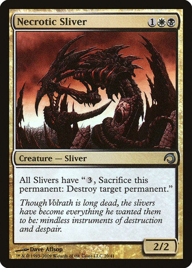 Necrotic Sliver [Premium Deck Series: Slivers] | Kessel Run Games Inc. 