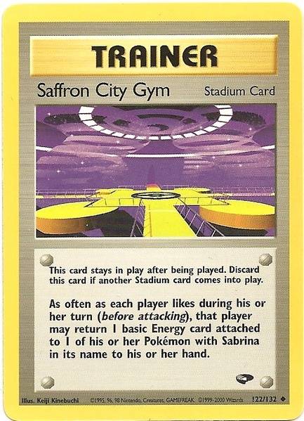 Saffron City Gym (122/132) [Gym Challenge Unlimited] | Kessel Run Games Inc. 