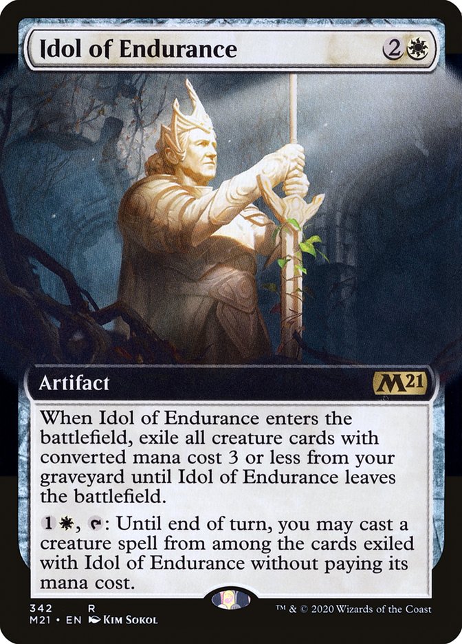 Idol of Endurance (Extended Art) [Core Set 2021] | Kessel Run Games Inc. 