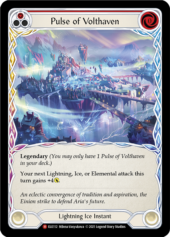 Pulse of Volthaven [ELE112] (Tales of Aria)  1st Edition Cold Foil | Kessel Run Games Inc. 