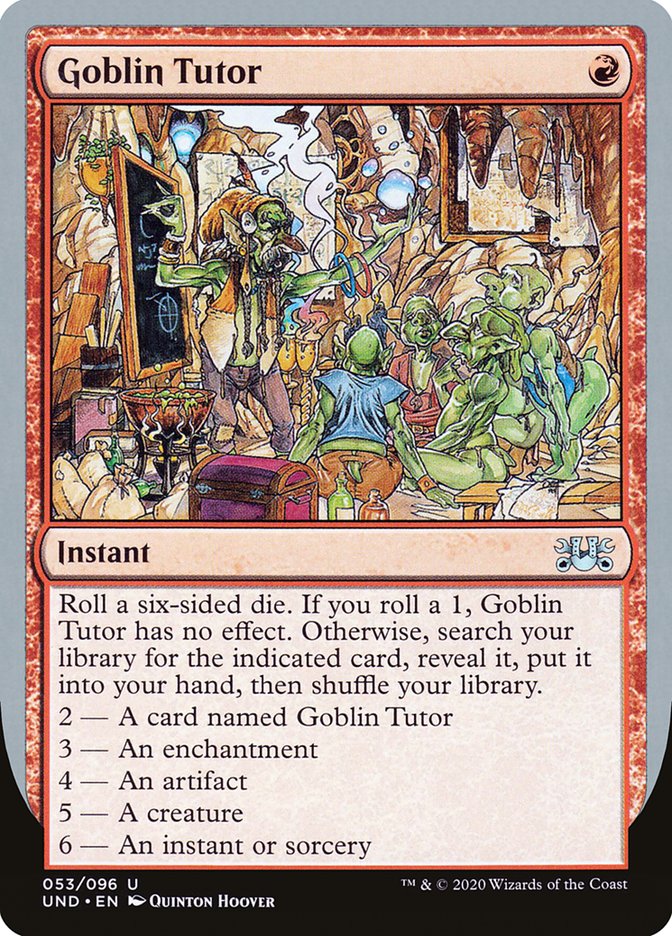 Goblin Tutor [Unsanctioned] | Kessel Run Games Inc. 