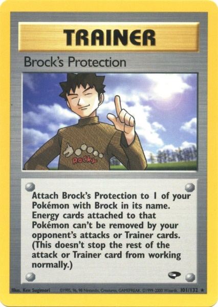Brock's Protection (101/132) [Gym Challenge Unlimited] | Kessel Run Games Inc. 