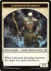 Warrior // Labyrinth Guardian Double-Sided Token [Amonkhet Tokens] | Kessel Run Games Inc. 