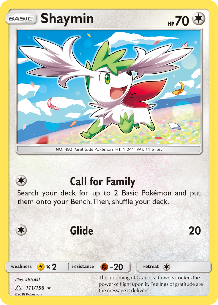 Shaymin (111/156) [Sun & Moon: Ultra Prism] | Kessel Run Games Inc. 