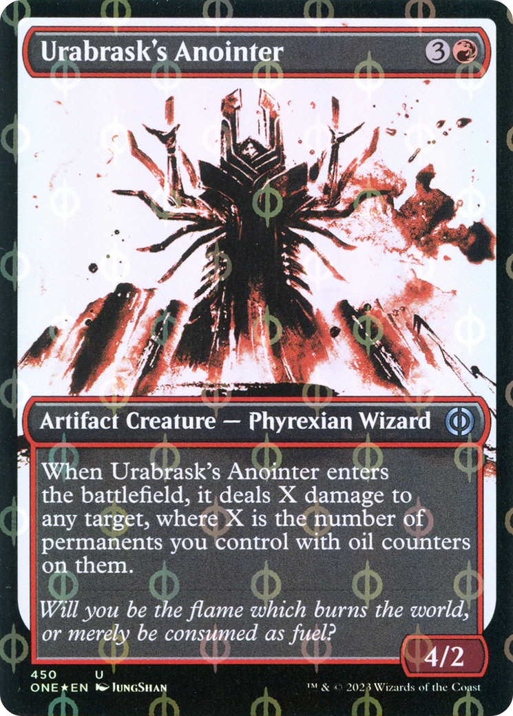 Urabrask's Anointer (Showcase Ichor Step-and-Compleat Foil) [Phyrexia: All Will Be One] | Kessel Run Games Inc. 