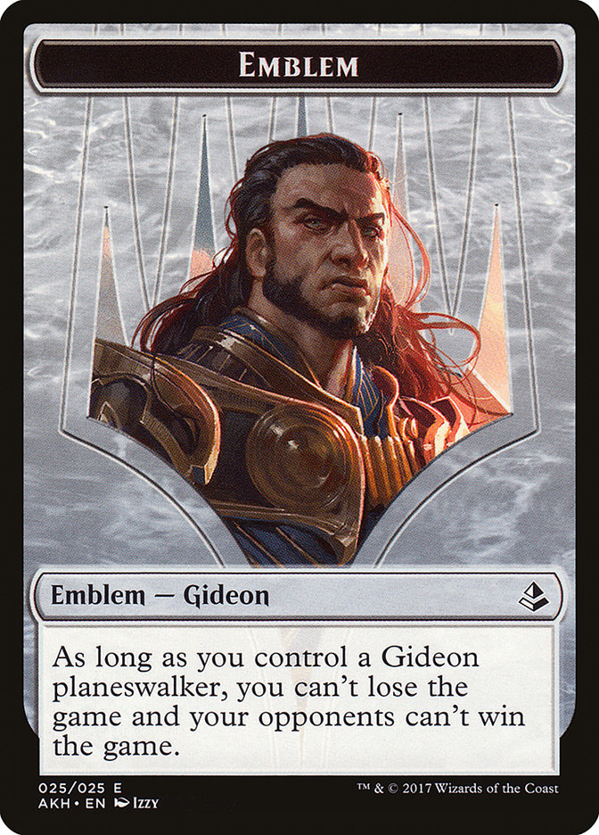 Gideon of the Trials Emblem [Amonkhet Tokens] | Kessel Run Games Inc. 