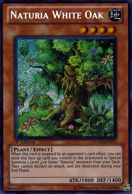 Naturia White Oak [HA04-EN051] Secret Rare | Kessel Run Games Inc. 