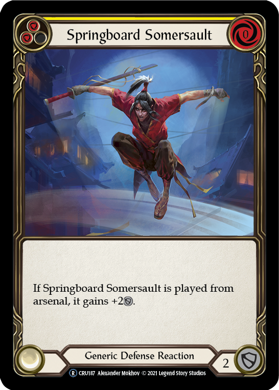 Springboard Somersault [U-CRU187] (Crucible of War Unlimited)  Unlimited Rainbow Foil | Kessel Run Games Inc. 