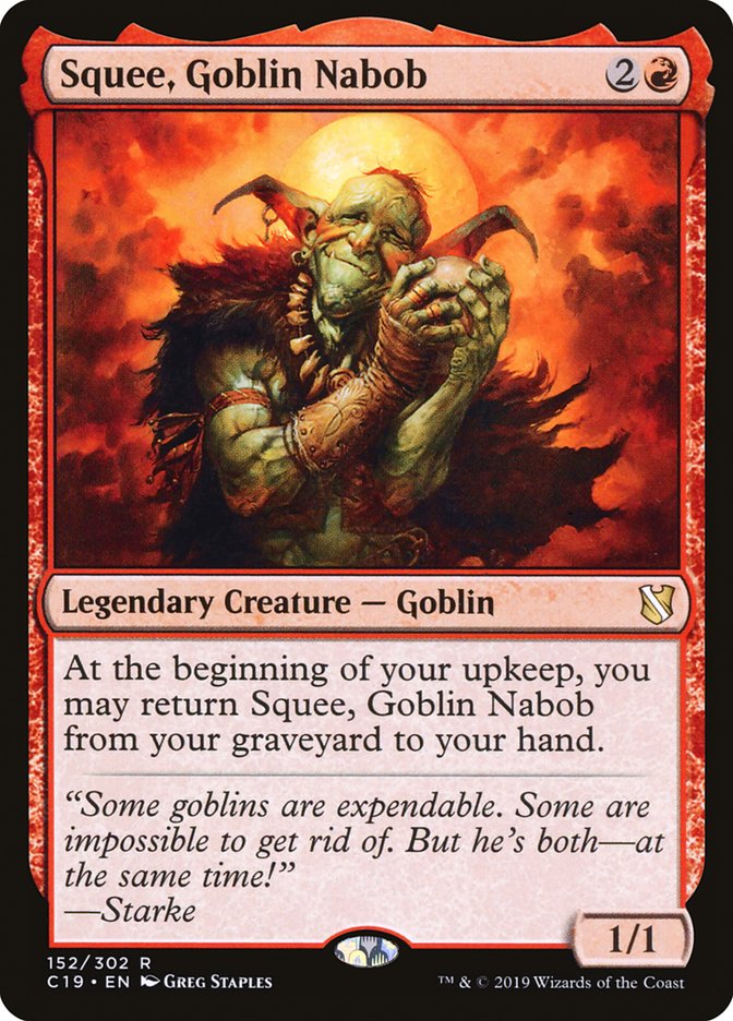 Squee, Goblin Nabob [Commander 2019] | Kessel Run Games Inc. 