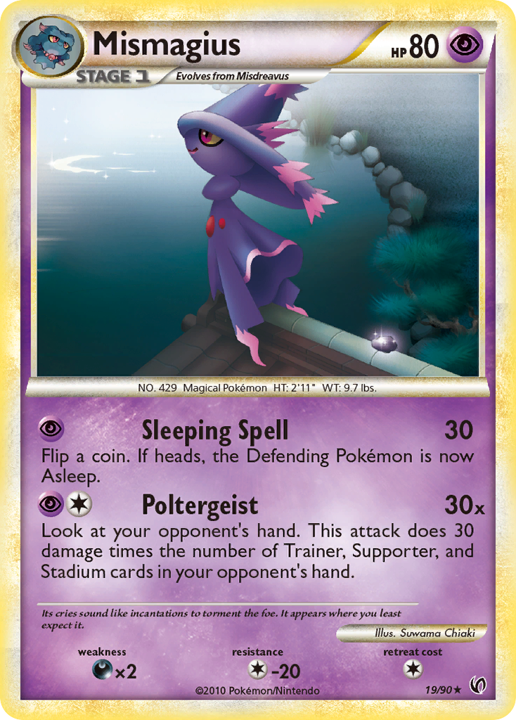 Mismagius (19/90) [HeartGold & SoulSilver: Undaunted] | Kessel Run Games Inc. 