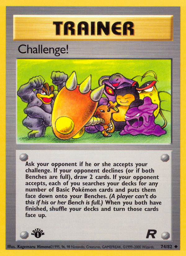 Challenge! (74/82) [Team Rocket 1st Edition] | Kessel Run Games Inc. 