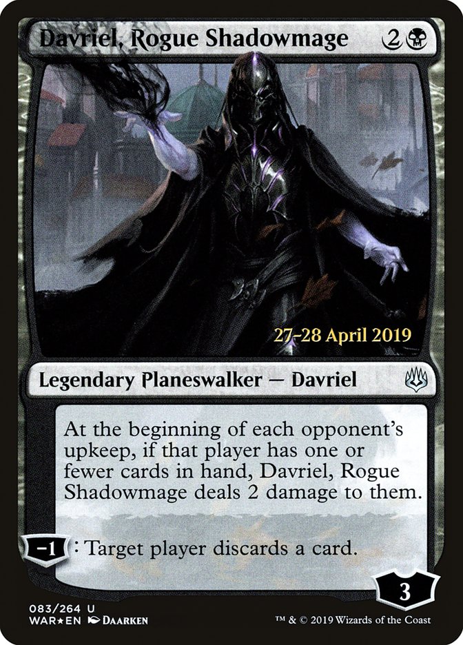 Davriel, Rogue Shadowmage [War of the Spark Prerelease Promos] | Kessel Run Games Inc. 