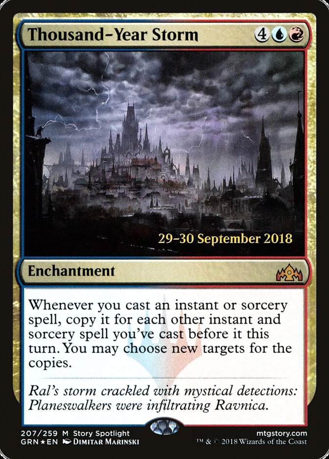 Thousand-Year Storm [Guilds of Ravnica Prerelease Promos] | Kessel Run Games Inc. 