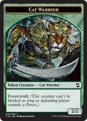 Cat Warrior // Elemental Double-Sided Token [Commander 2018 Tokens] | Kessel Run Games Inc. 