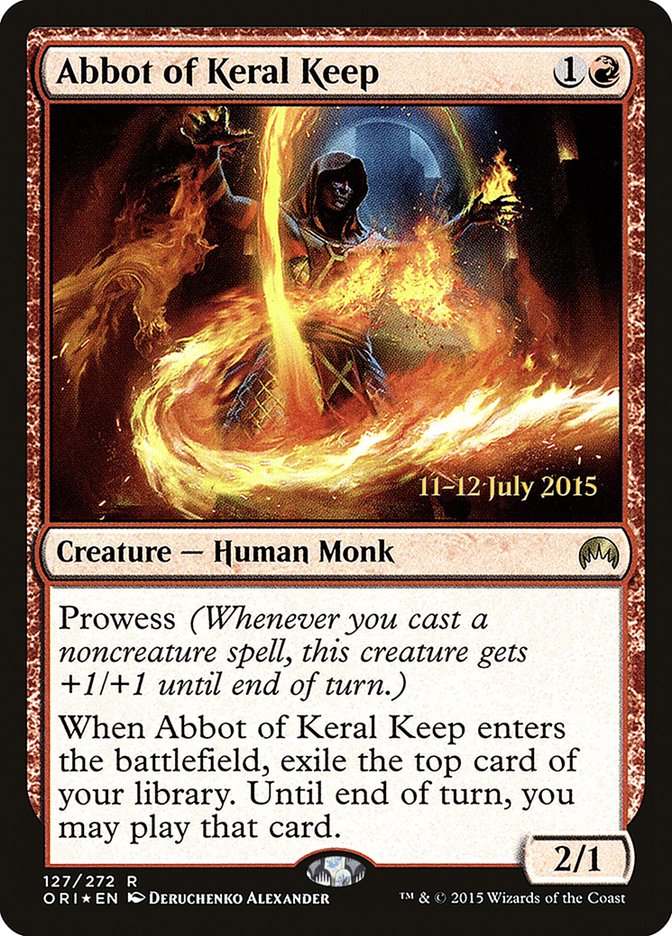 Abbot of Keral Keep [Magic Origins Prerelease Promos] | Kessel Run Games Inc. 