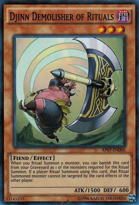 Djinn Demolisher of Rituals [AP07-EN006] Super Rare | Kessel Run Games Inc. 