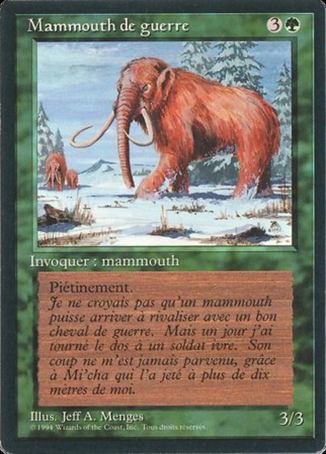 War Mammoth [Foreign Black Border] | Kessel Run Games Inc. 