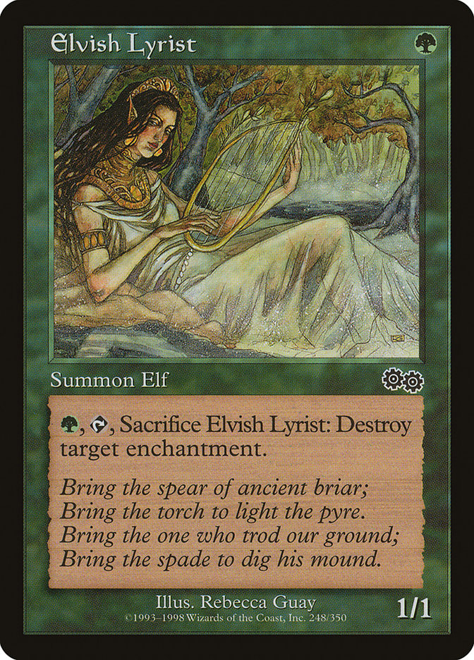 Elvish Lyrist [Urza's Saga] | Kessel Run Games Inc. 