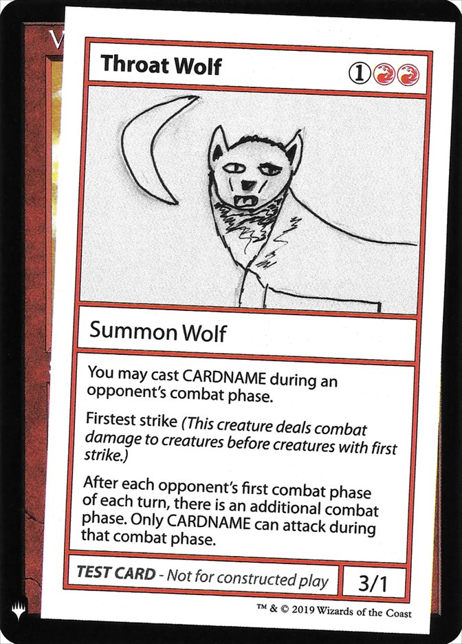 Throat Wolf [Mystery Booster Playtest Cards] | Kessel Run Games Inc. 