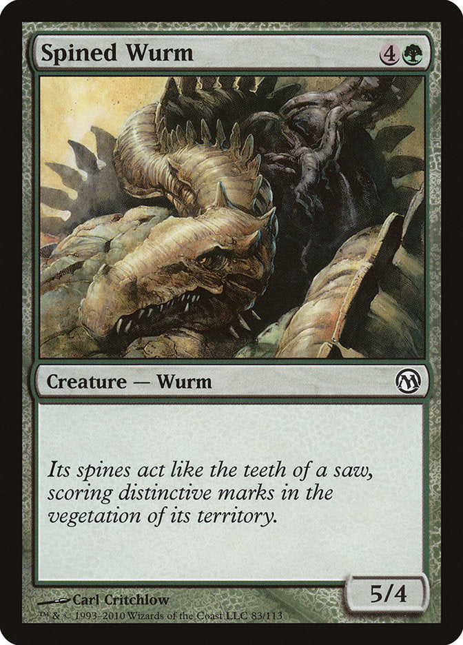 Spined Wurm [Duels of the Planeswalkers] | Kessel Run Games Inc. 