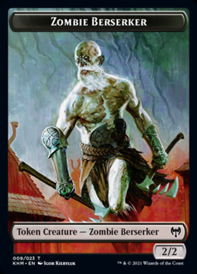 Zombie Berserker Token [Kaldheim Tokens] | Kessel Run Games Inc. 