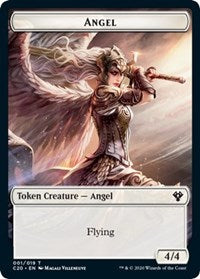 Angel // Elemental (010) Double-Sided Token [Commander 2020 Tokens] | Kessel Run Games Inc. 