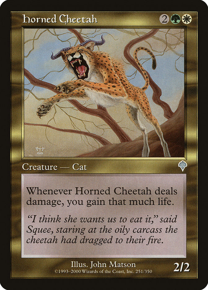 Horned Cheetah [Invasion] | Kessel Run Games Inc. 