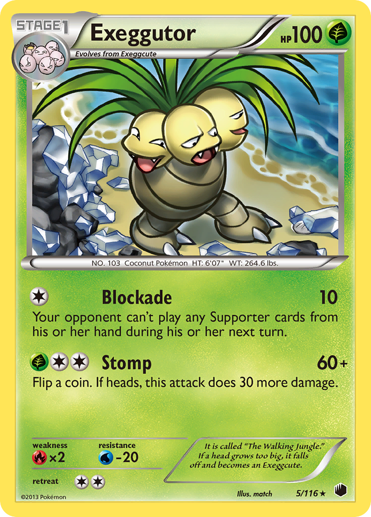 Exeggutor (5/116) [Black & White: Plasma Freeze] | Kessel Run Games Inc. 