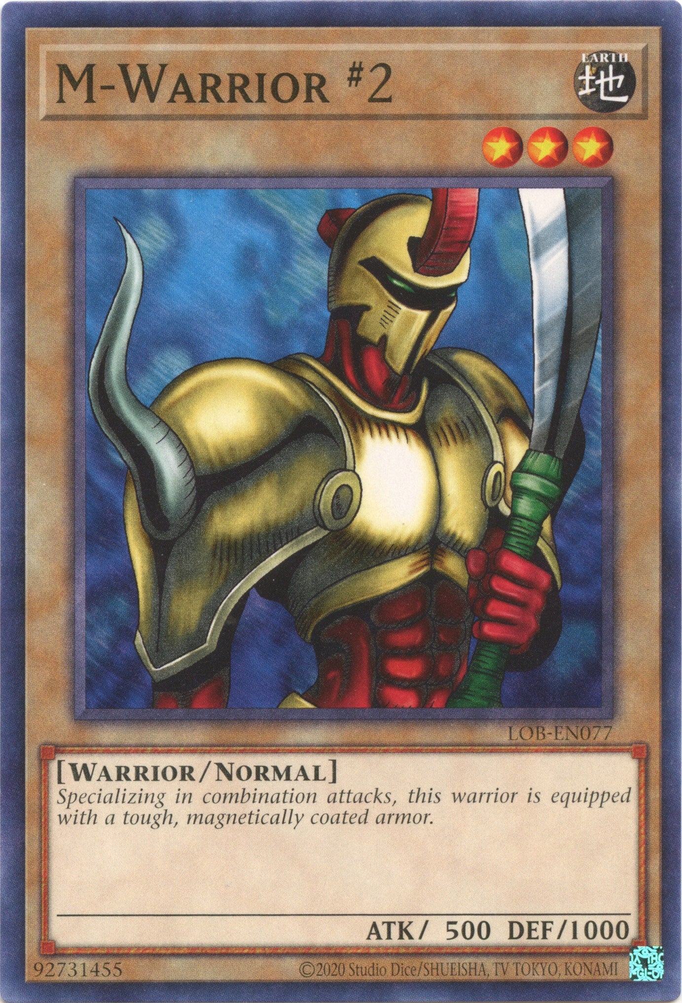 M-Warrior #2 (25th Anniversary) [LOB-EN077] Common | Kessel Run Games Inc. 