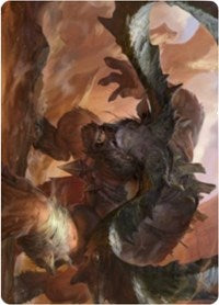 Moraug, Fury of Akoum Art Card [Zendikar Rising Art Series] | Kessel Run Games Inc. 