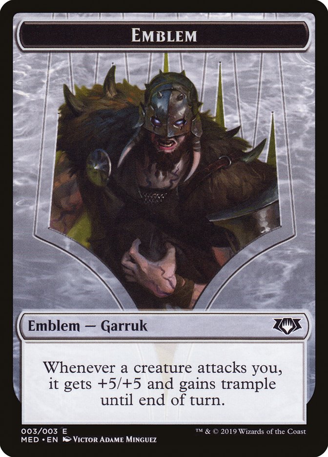 Garruk, Apex Predator Emblem [Mythic Edition Tokens] | Kessel Run Games Inc. 