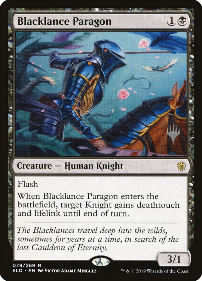 Blacklance Paragon (Promo Pack) [Throne of Eldraine Promos] | Kessel Run Games Inc. 