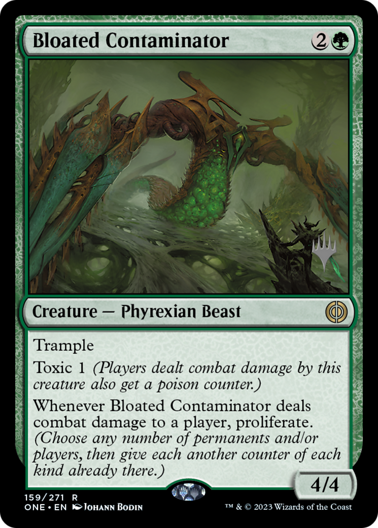 Bloated Contaminator (Promo Pack) [Phyrexia: All Will Be One Promos] | Kessel Run Games Inc. 