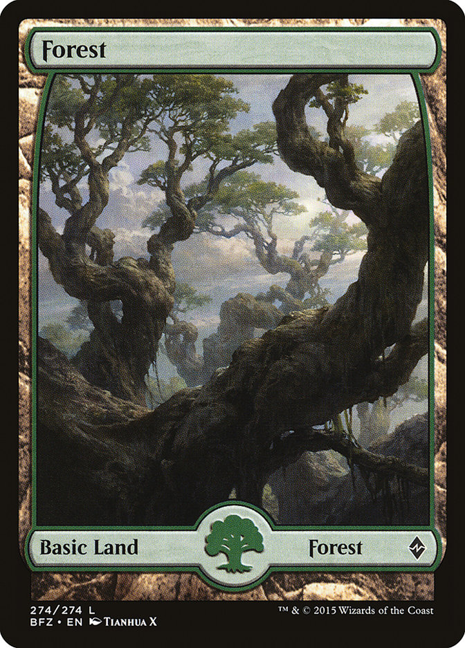 Forest (274) (Full Art) [Battle for Zendikar] | Kessel Run Games Inc. 