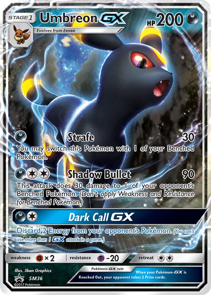 Umbreon GX (SM36) [Sun & Moon: Black Star Promos] | Kessel Run Games Inc. 