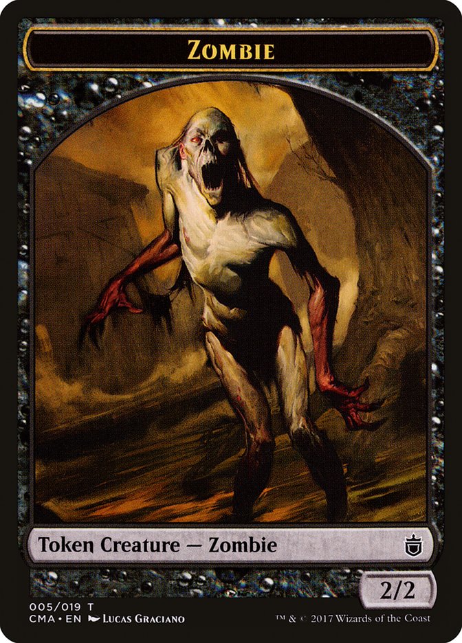 Zombie Token [Commander Anthology Tokens] | Kessel Run Games Inc. 