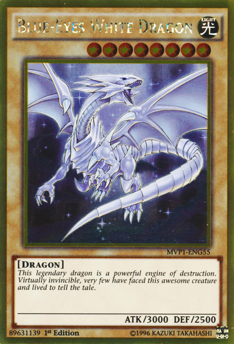 Blue-Eyes White Dragon [MVP1-ENG55] Gold Rare | Kessel Run Games Inc. 