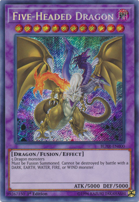 Five-Headed Dragon [BLHR-EN000] Secret Rare | Kessel Run Games Inc. 