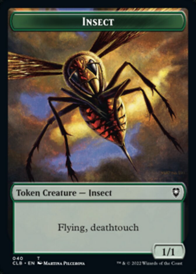 Spider // Insect Double-Sided Token [Commander Legends: Battle for Baldur's Gate Tokens] | Kessel Run Games Inc. 