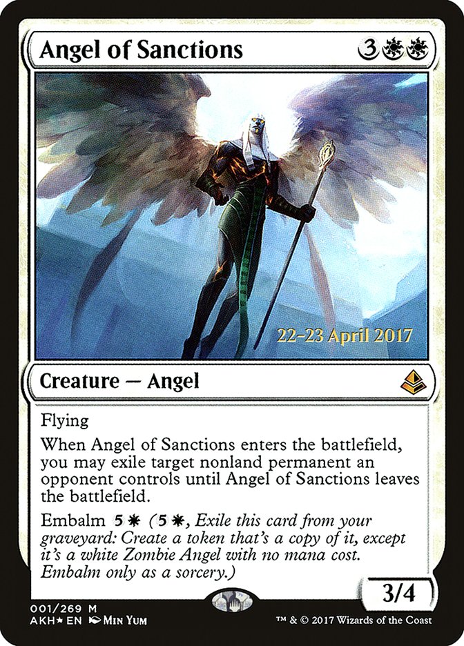 Angel of Sanctions [Amonkhet Prerelease Promos] | Kessel Run Games Inc. 