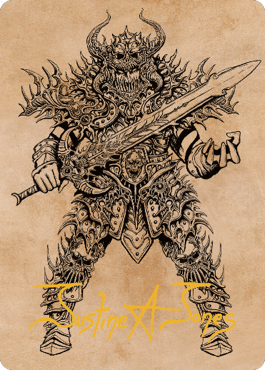 Sarevok, Deathbringer Art Card (Gold-Stamped Signature) [Commander Legends: Battle for Baldur's Gate Art Series] | Kessel Run Games Inc. 