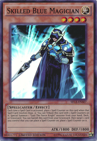 Skilled Blue Magician [SECE-ENS07] Super Rare | Kessel Run Games Inc. 