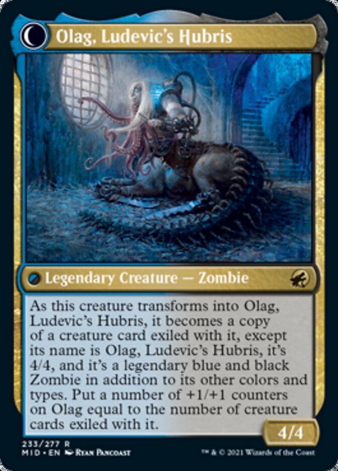 Ludevic, Necrogenius // Olag, Ludevic's Hubris [Innistrad: Midnight Hunt] | Kessel Run Games Inc. 