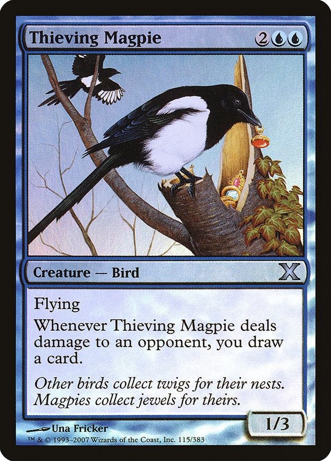 Thieving Magpie (Premium Foil) [Tenth Edition] | Kessel Run Games Inc. 